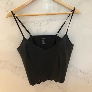 Forever 21 “leather” crop